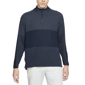 Nike Vapor Half Zip Pullover Shirt Mens XL Long Sleeve Golf Dri-FIT Blue CU9828
